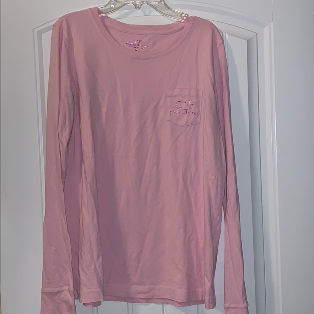 Vineyard Vines pink long sleeve t shirt women